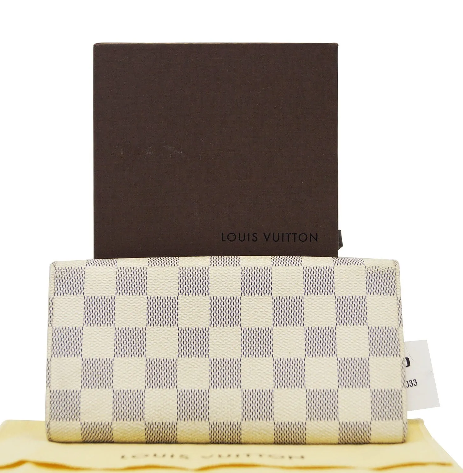 LOUIS VUITTON Damier Azur Portefeiulle Sarah Long Bifold Wallet