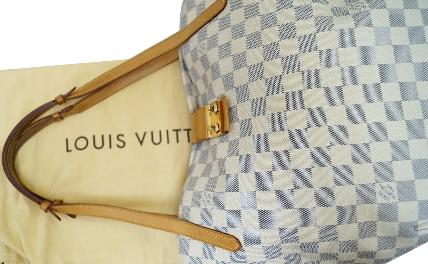 LOUIS VUITTON Damier Azur Salina PM Shoulder Bag