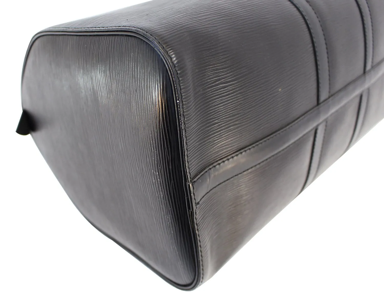 LOUIS VUITTON Epi Leather Black Keepall 45 Boston Bag