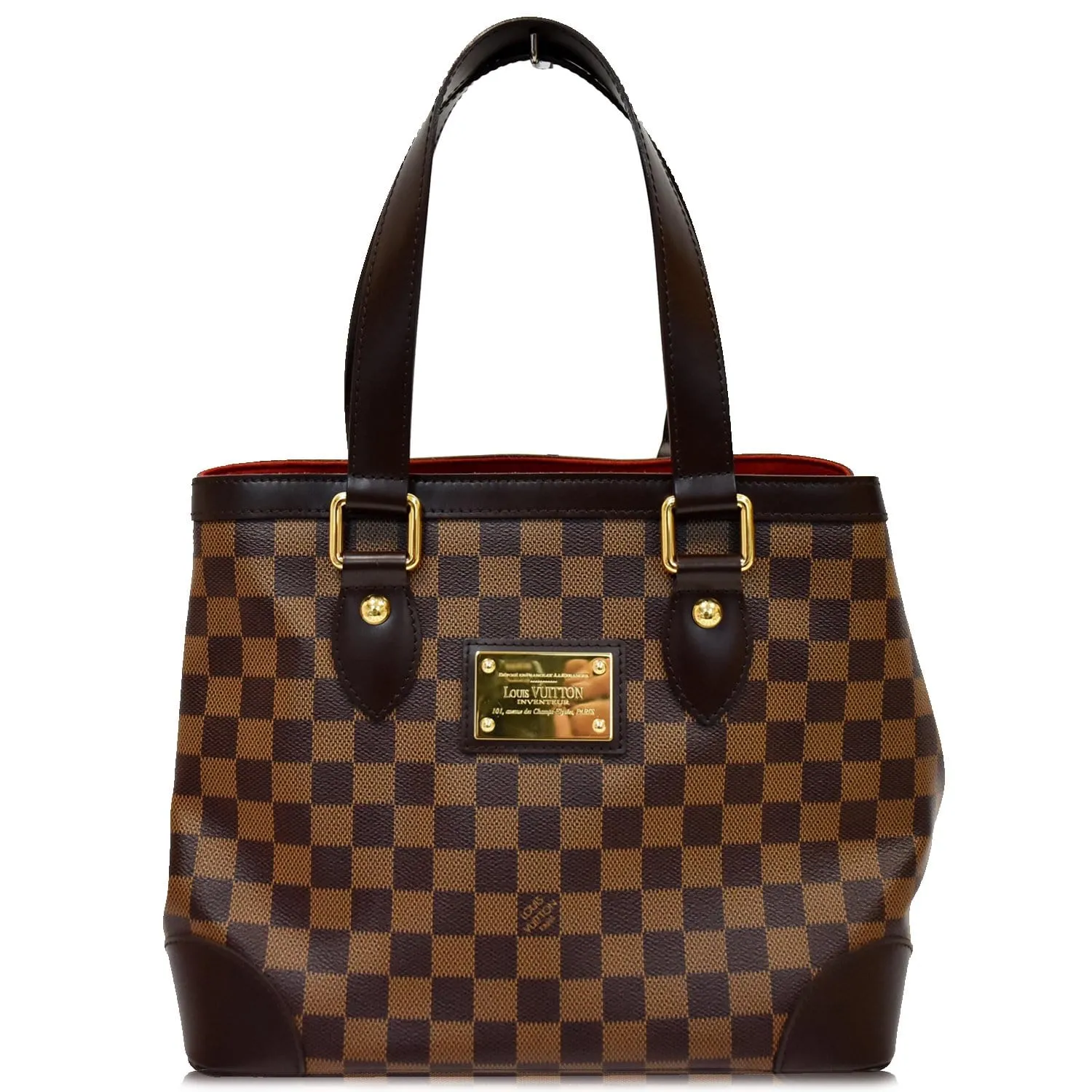LOUIS VUITTON Hampstead PM Damier Ebene Shoulder Bag Brown