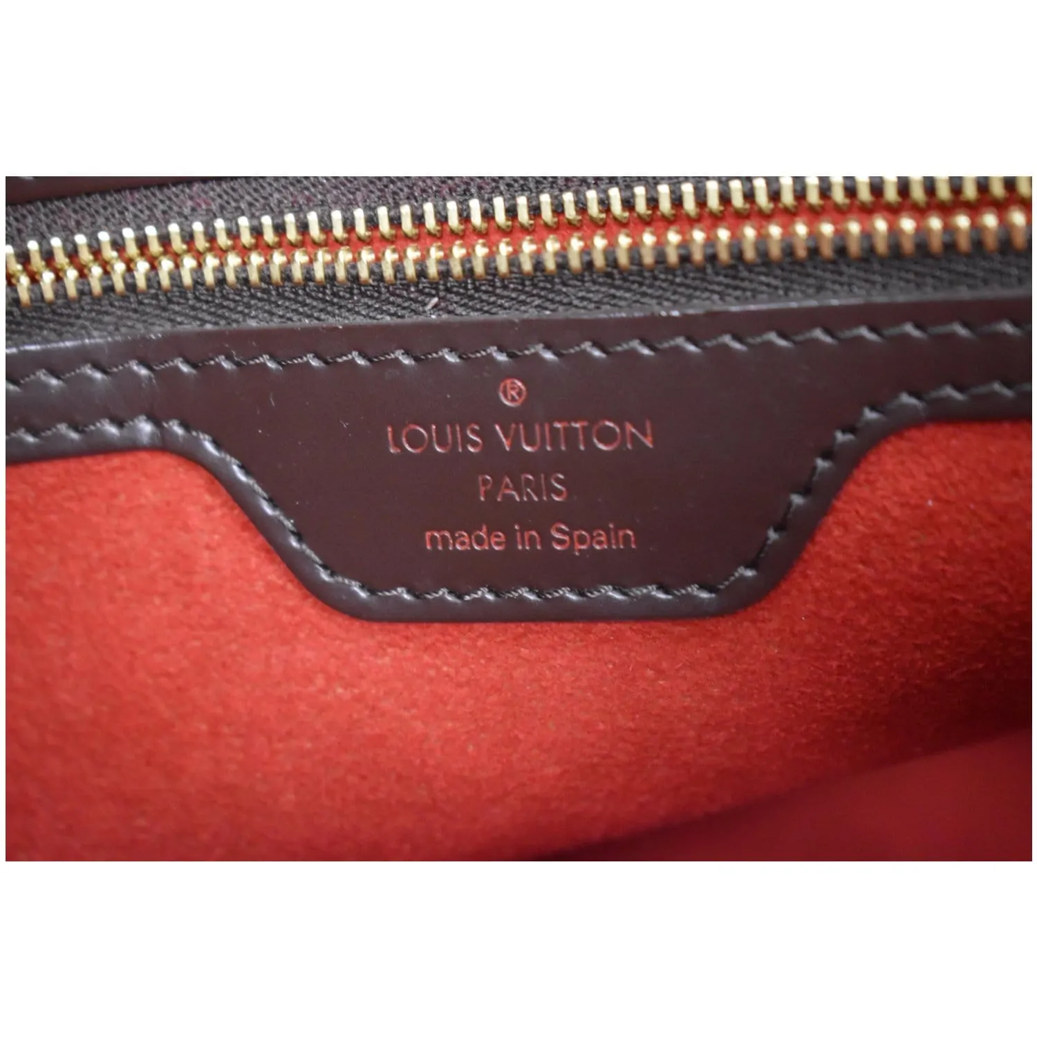 LOUIS VUITTON Hampstead PM Damier Ebene Shoulder Bag Brown