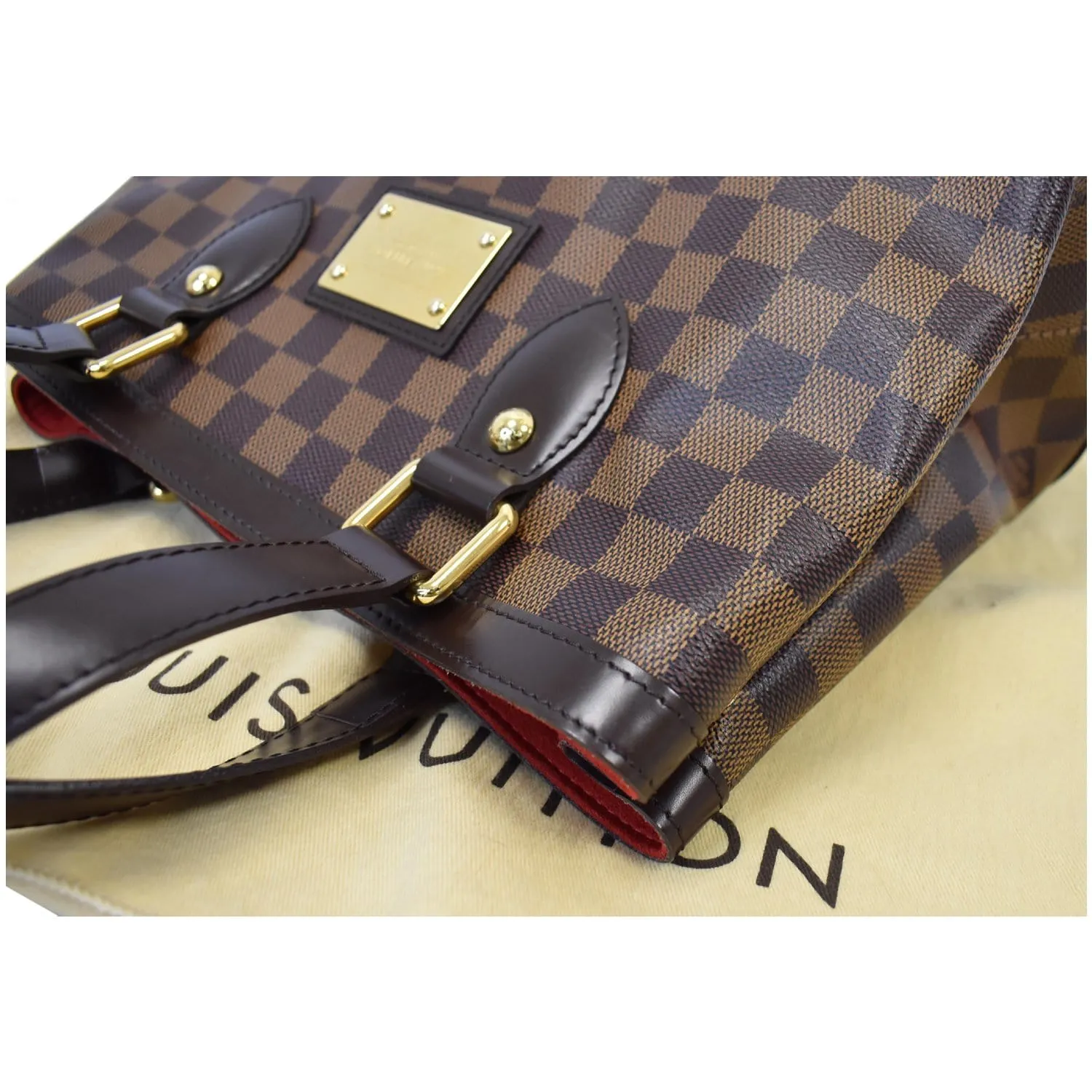 LOUIS VUITTON Hampstead PM Damier Ebene Shoulder Bag Brown