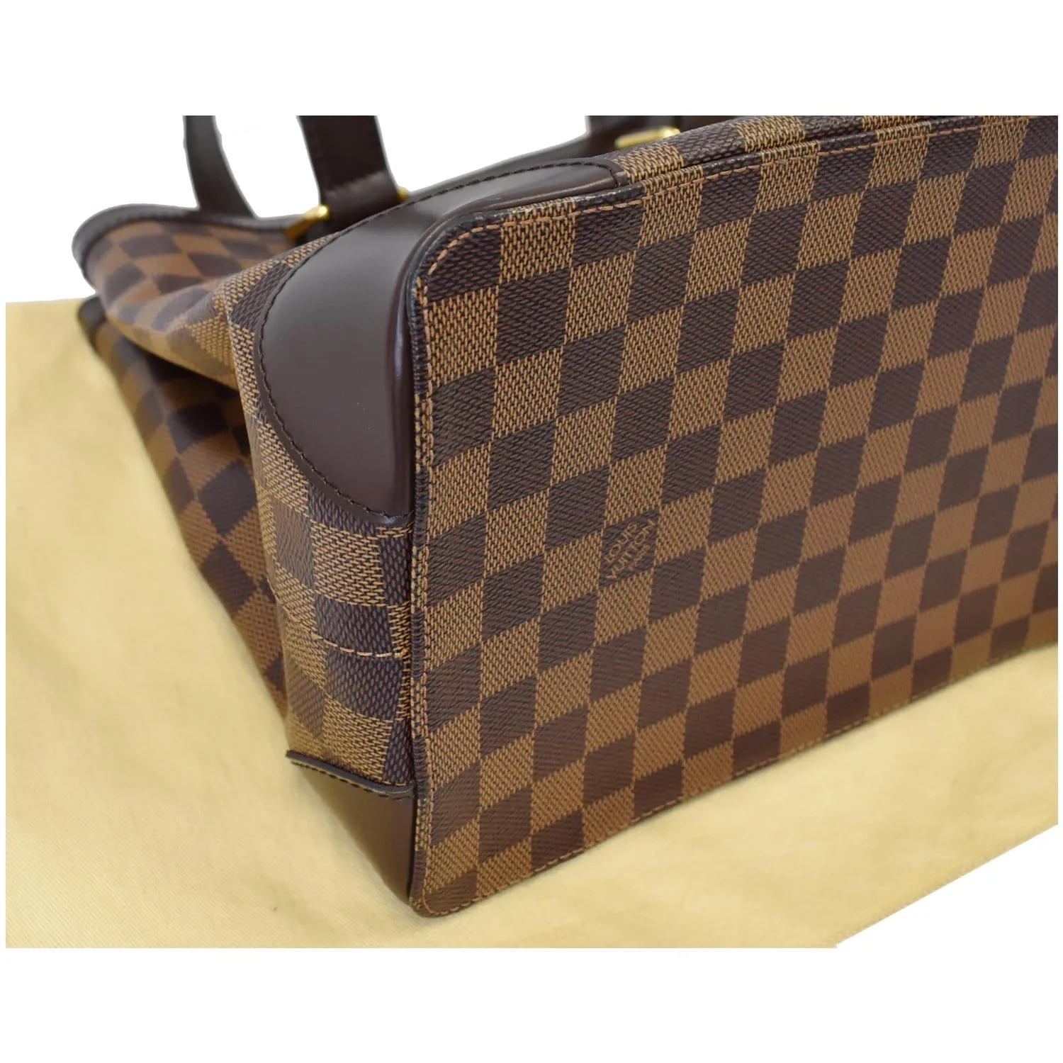 LOUIS VUITTON Hampstead PM Damier Ebene Shoulder Bag Brown