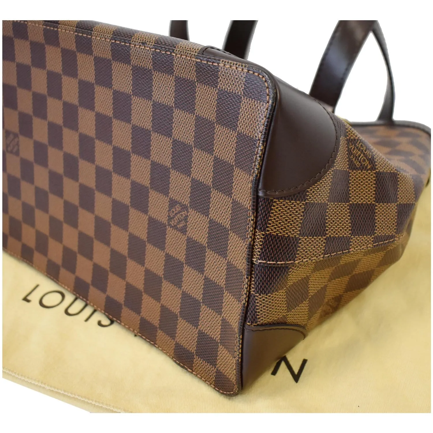 LOUIS VUITTON Hampstead PM Damier Ebene Shoulder Bag Brown