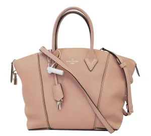 LOUIS VUITTON Magnolia Veau Cachemire Calfskin Leather Soft Lockit PM Bag