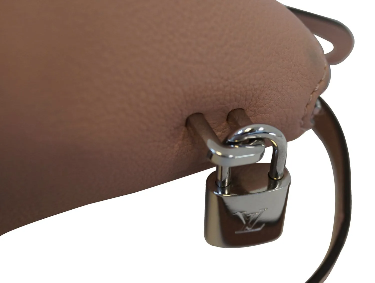 LOUIS VUITTON Magnolia Veau Cachemire Calfskin Leather Soft Lockit PM Bag