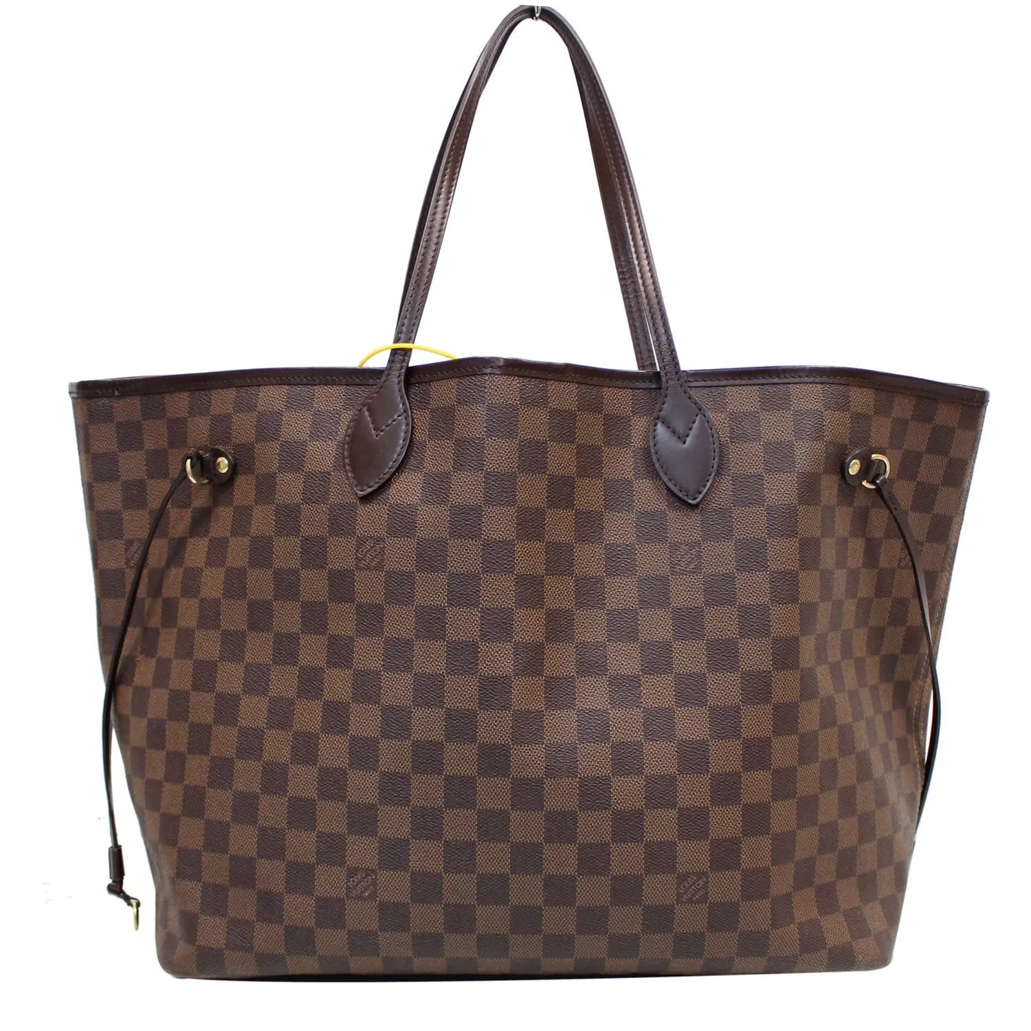 LOUIS VUITTON Neverfull GM Damier Ebene Tote Shoulder Bag Brown