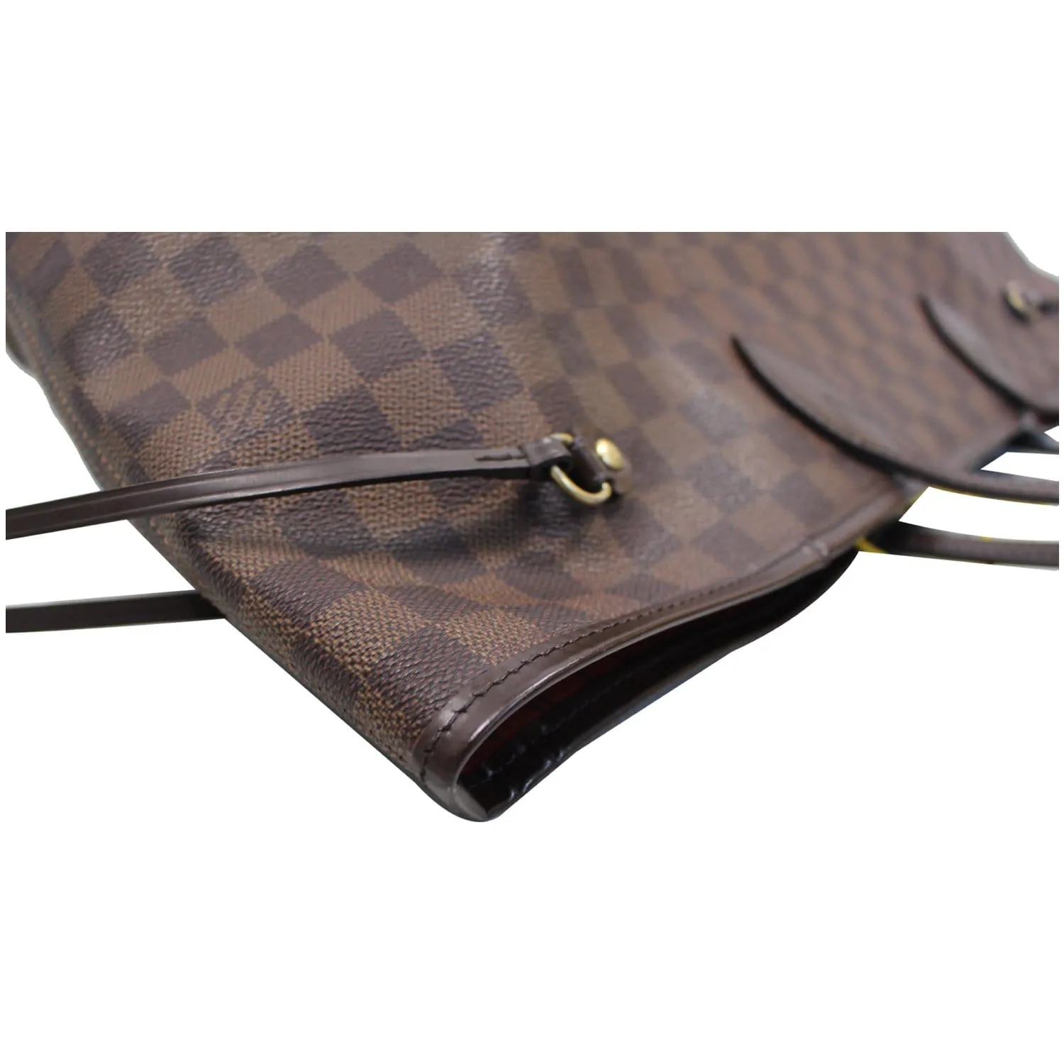 LOUIS VUITTON Neverfull GM Damier Ebene Tote Shoulder Bag Brown