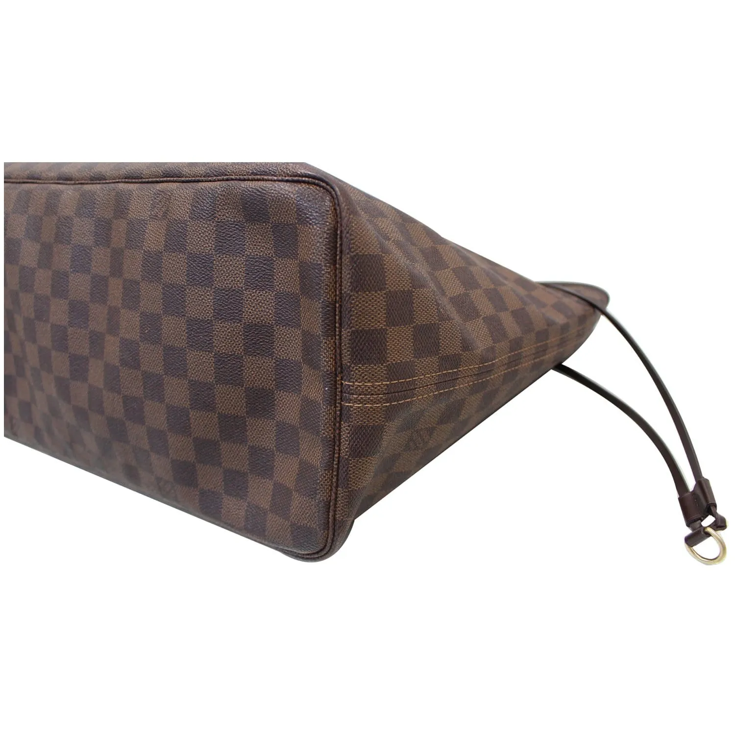 LOUIS VUITTON Neverfull GM Damier Ebene Tote Shoulder Bag Brown