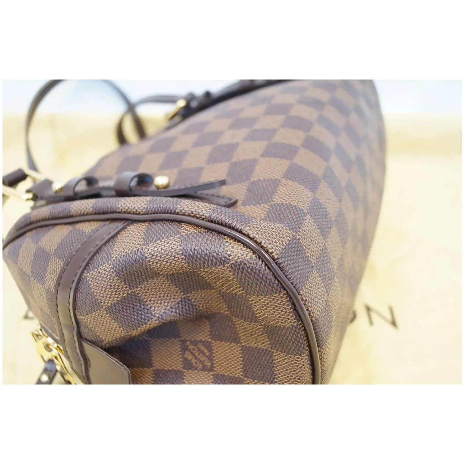 LOUIS VUITTON Rivington PM Damier Ebene Shoulder Bag Brown - 25% OFF