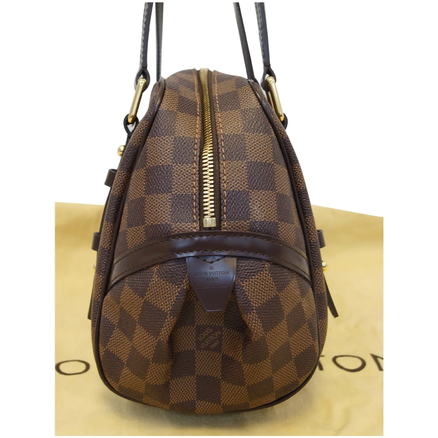 LOUIS VUITTON Rivington PM Damier Ebene Shoulder Bag Brown - 25% OFF