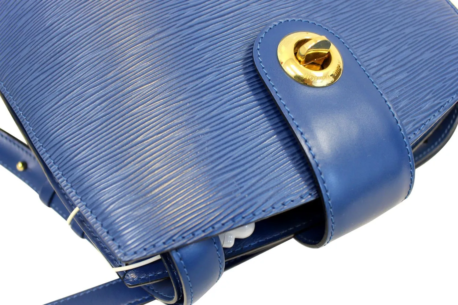 LOUIS VUITTON Shoulder Bag Used Epi Leather Cluny Blue