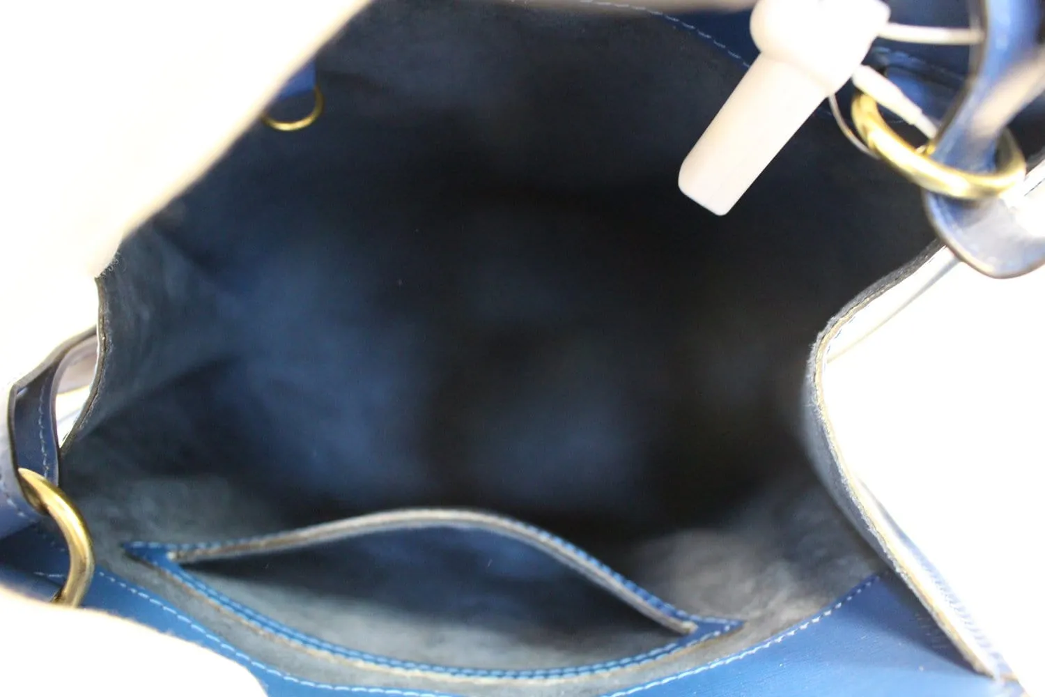 LOUIS VUITTON Shoulder Bag Used Epi Leather Cluny Blue