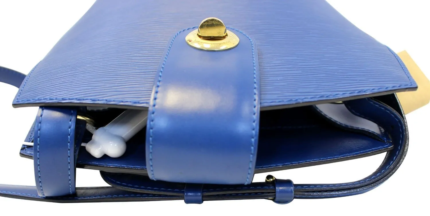 LOUIS VUITTON Shoulder Bag Used Epi Leather Cluny Blue