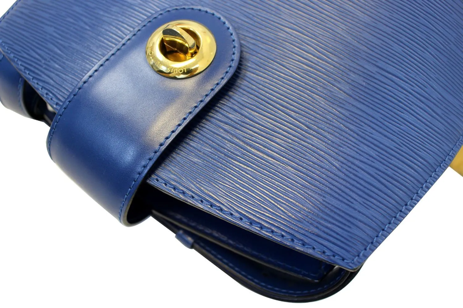 LOUIS VUITTON Shoulder Bag Used Epi Leather Cluny Blue