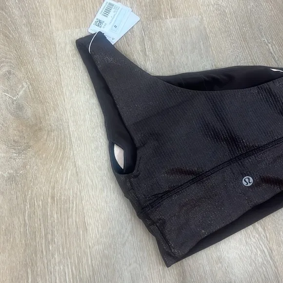 Lululemon Align Asymmetrical Ribbed Bra Light Support A/B Cup Shine