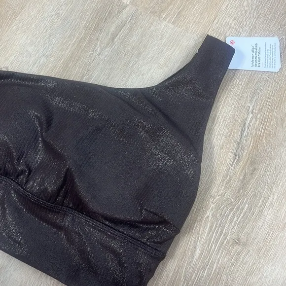 Lululemon Align Asymmetrical Ribbed Bra Light Support A/B Cup Shine