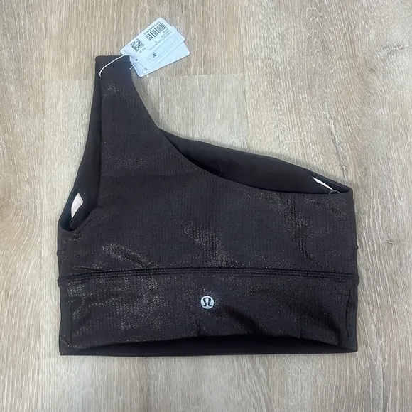Lululemon Align Asymmetrical Ribbed Bra Light Support A/B Cup Shine