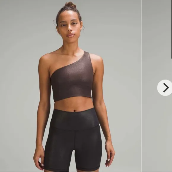 Lululemon Align Asymmetrical Ribbed Bra Light Support A/B Cup Shine