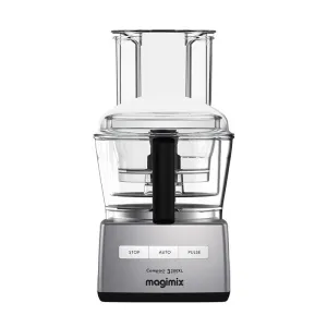 Magimix 1100W Compact Food Processor Satin Steel 5200XL