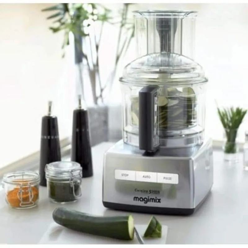 Magimix 1100W Compact Food Processor Satin Steel 5200XL