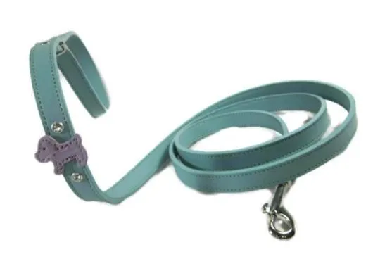 Malka Leather Crystal Dog Leash