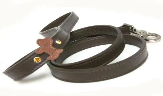 Malka Leather Crystal Dog Leash