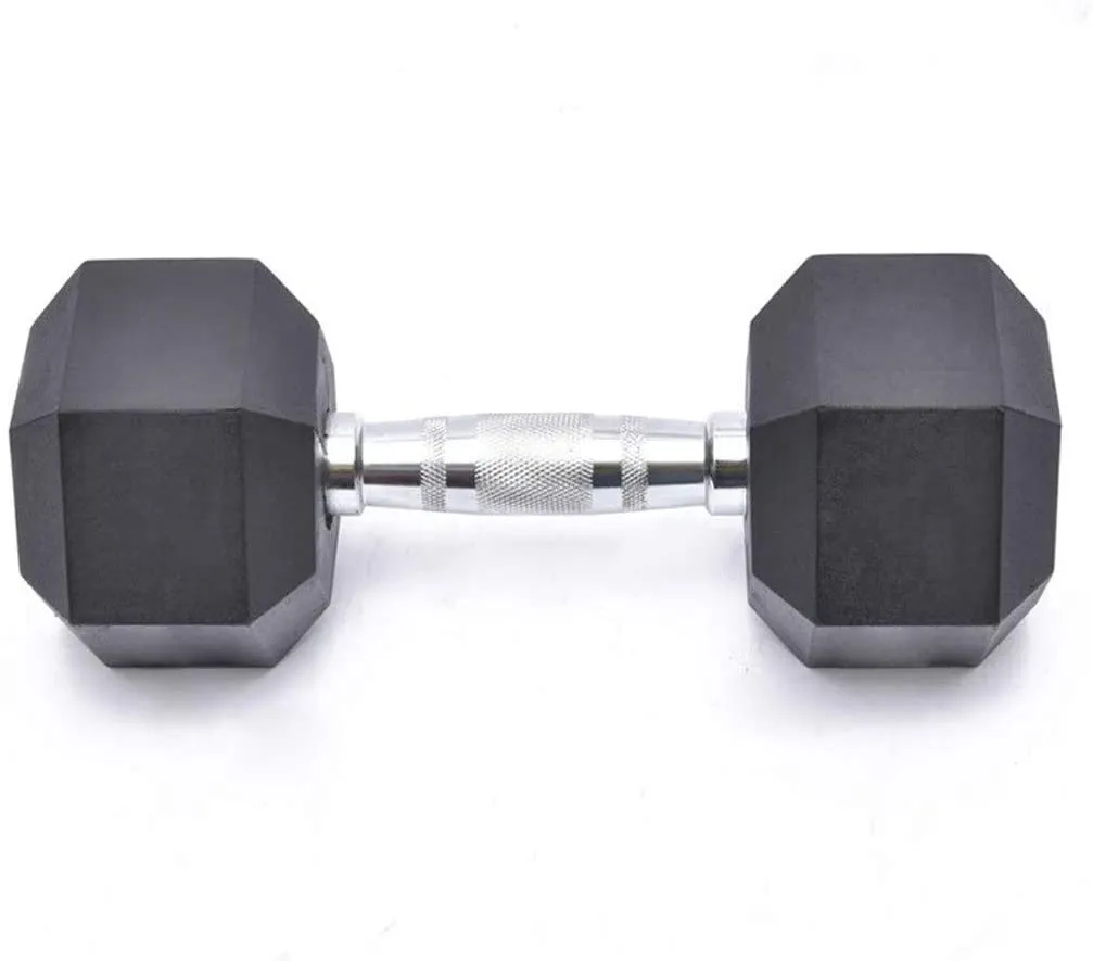 Mancuerna Hexagonal con Forro de Vinil Fitness 6 Kg