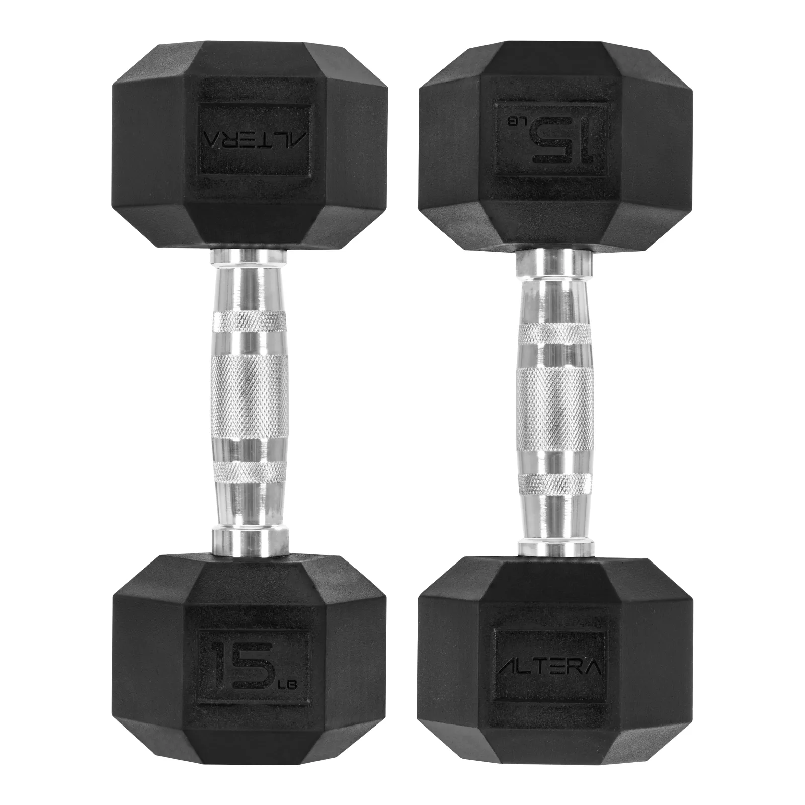 Mancuernas 15 Lbs  Hexagonales Altera Pesas Ejercicio Par Kg