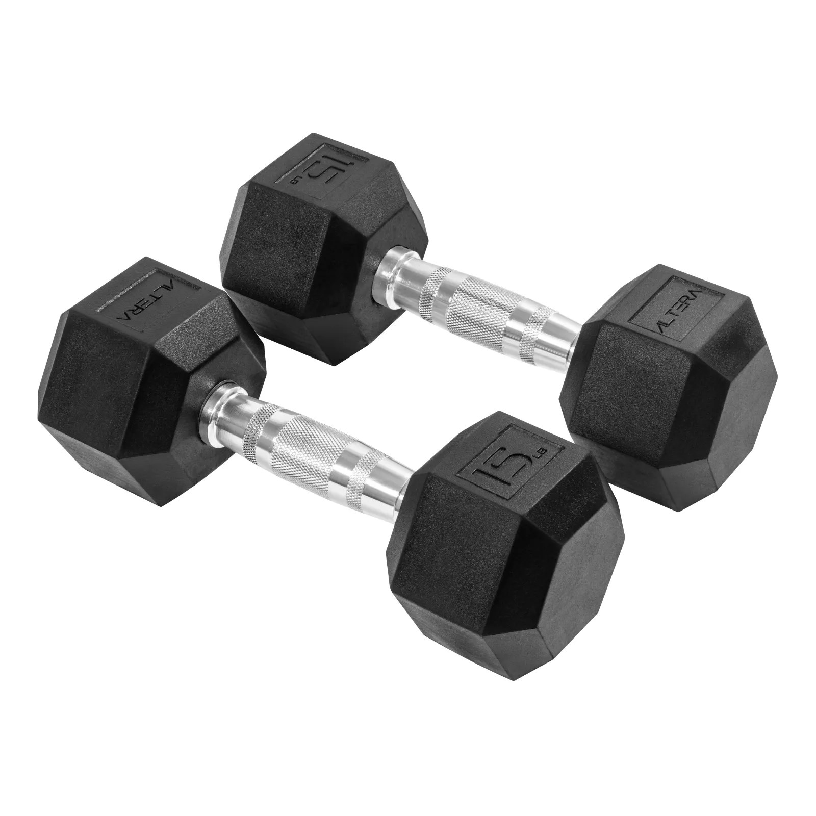 Mancuernas 15 Lbs  Hexagonales Altera Pesas Ejercicio Par Kg