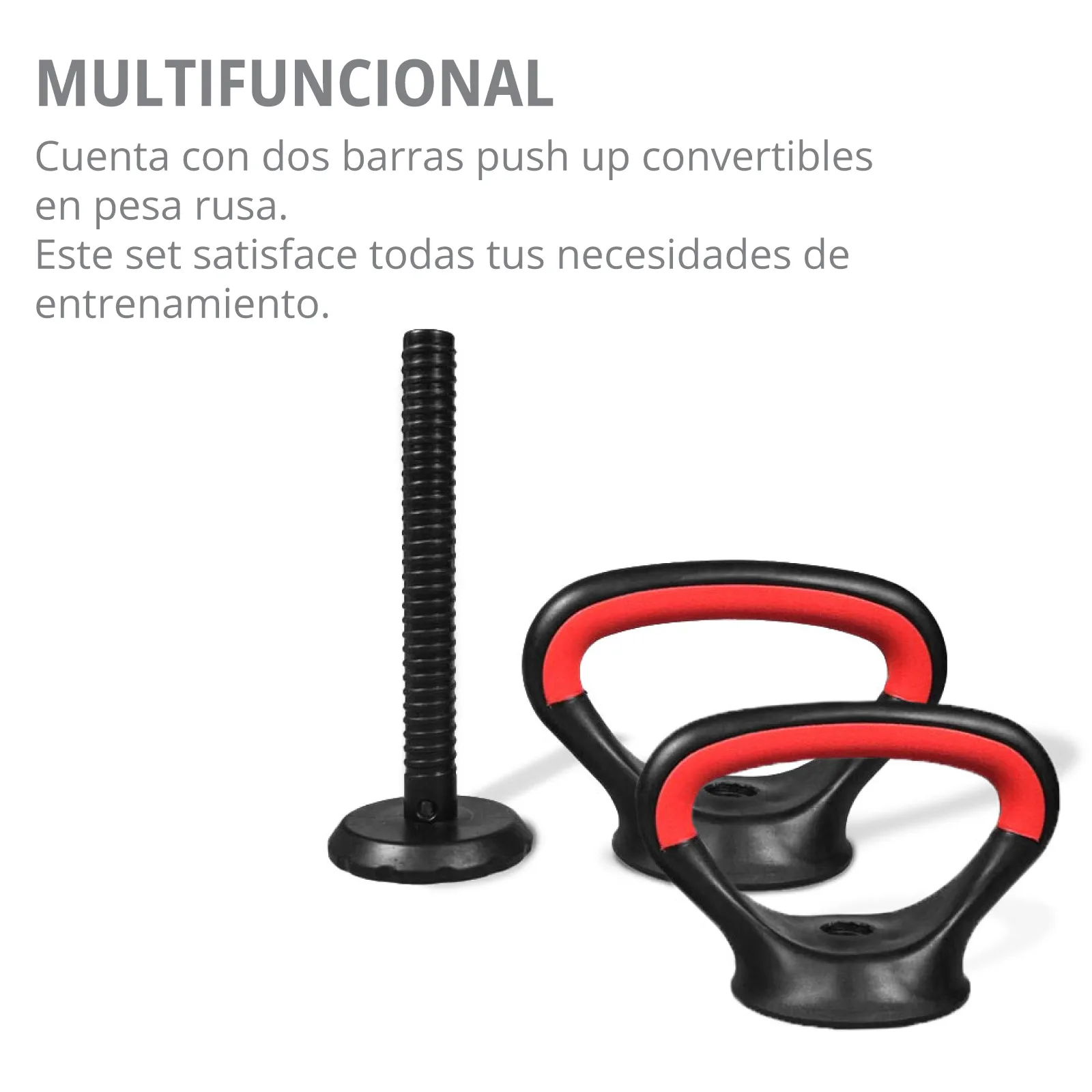 Mancuernas Ajustables 30kg Altera Set Discos Barra Pesa Rusa