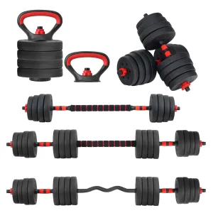 Mancuernas Ajustables 30kg Altera Set Discos Barra Pesa Rusa