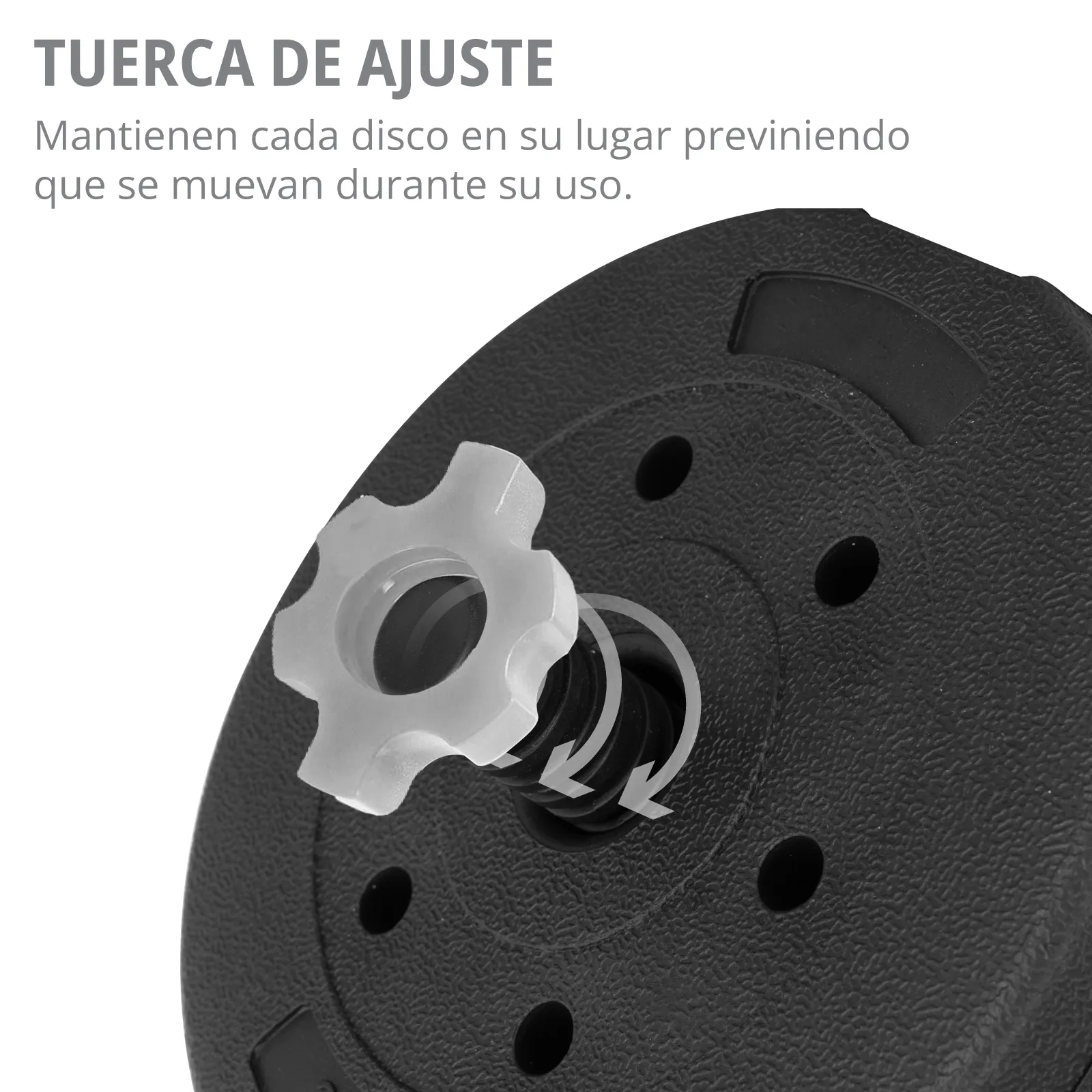 Mancuernas Ajustables 30kg Altera Set Discos Barra Pesa Rusa
