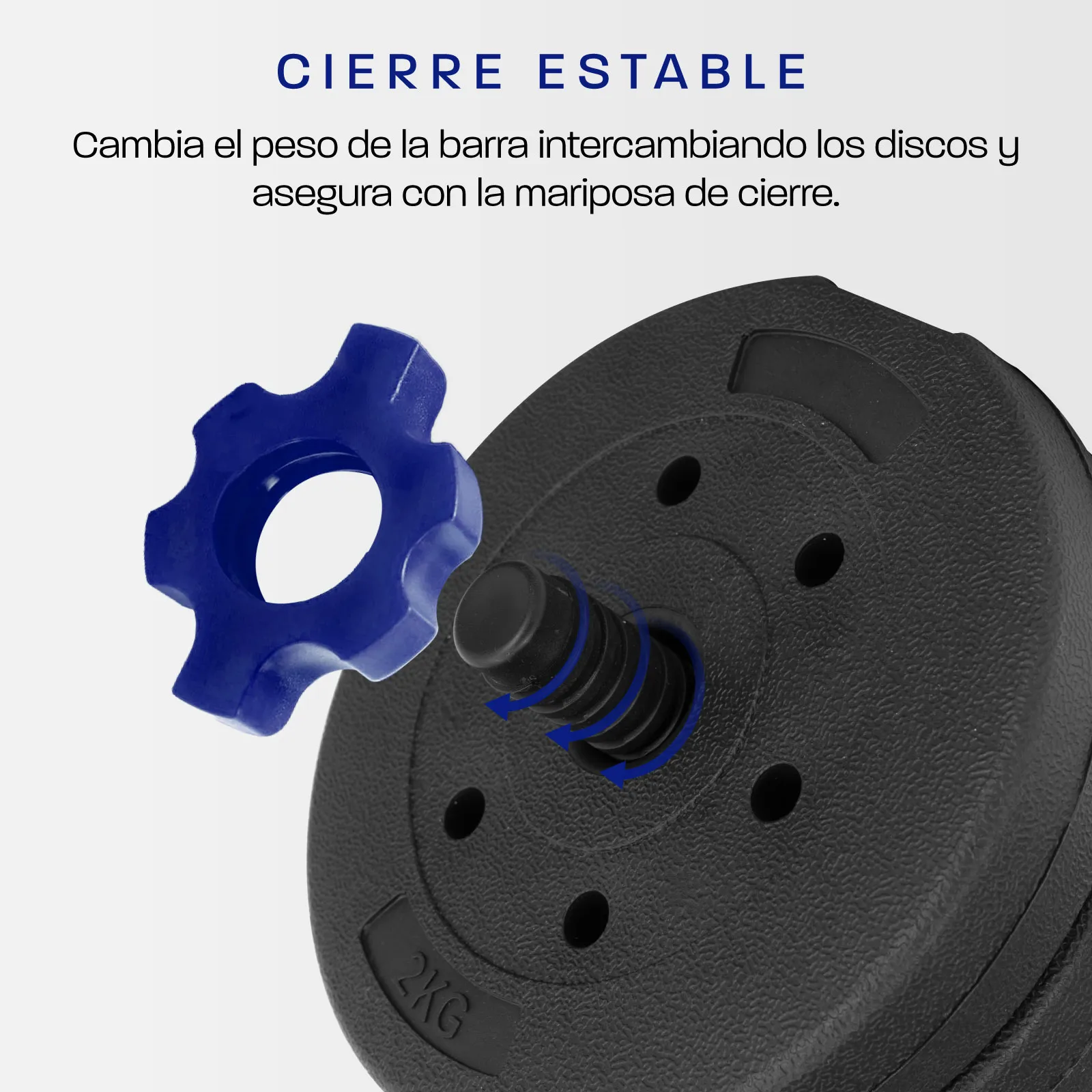 Mancuernas Ajustables 30kg Altera Set Discos Barra Pesa Rusa