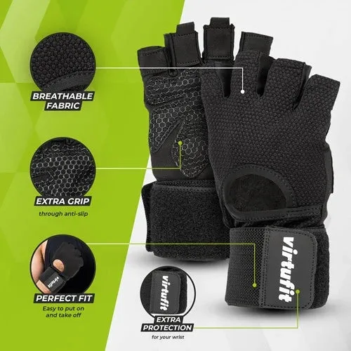 Manusi VirtuFit Fitness Pro Cu Prindere Pentru Incheietura - XL