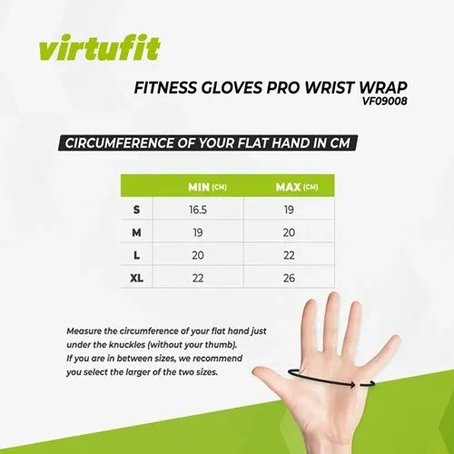 Manusi VirtuFit Fitness Pro Cu Prindere Pentru Incheietura - XL