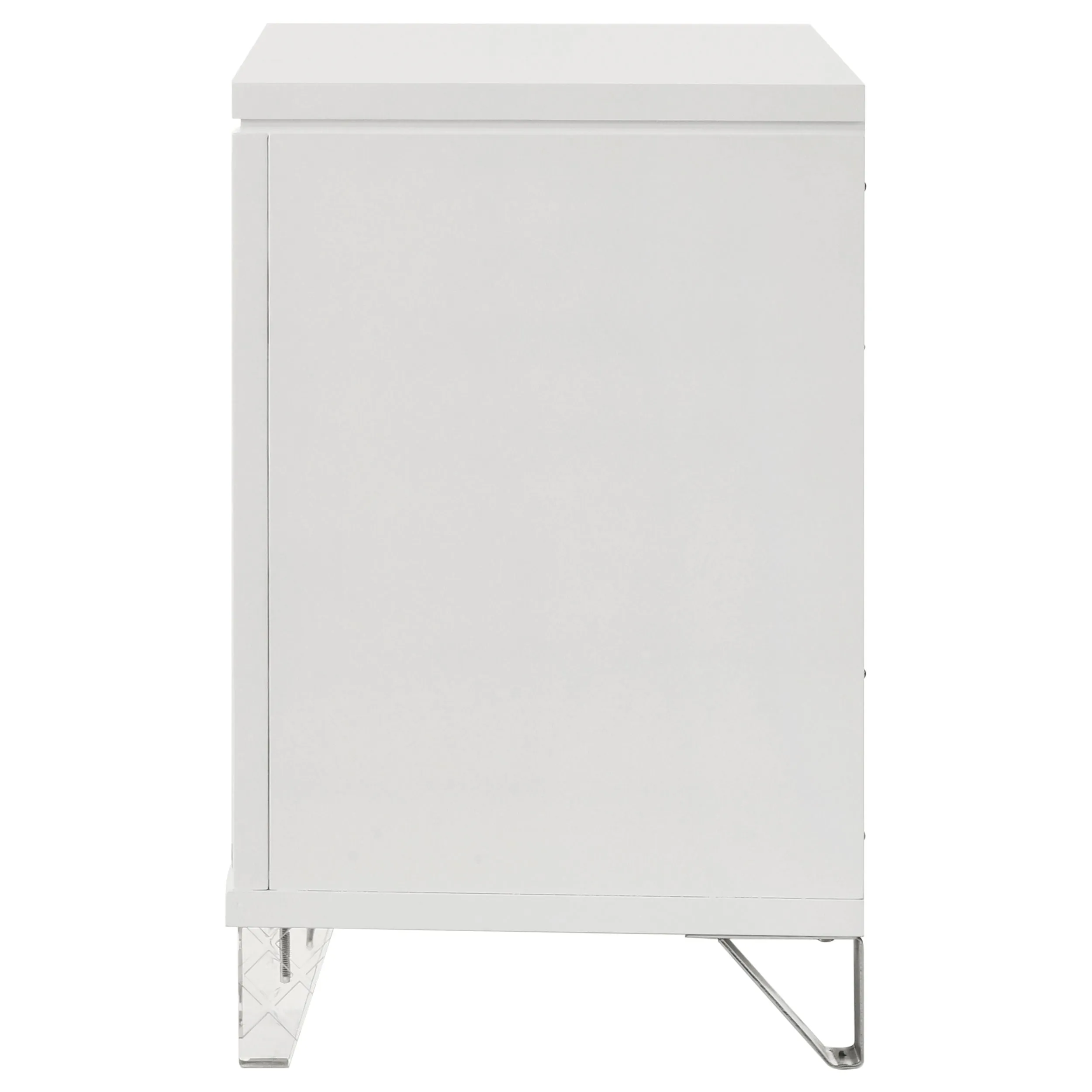 Marmore 2-drawer Nightstand Bedside Table White