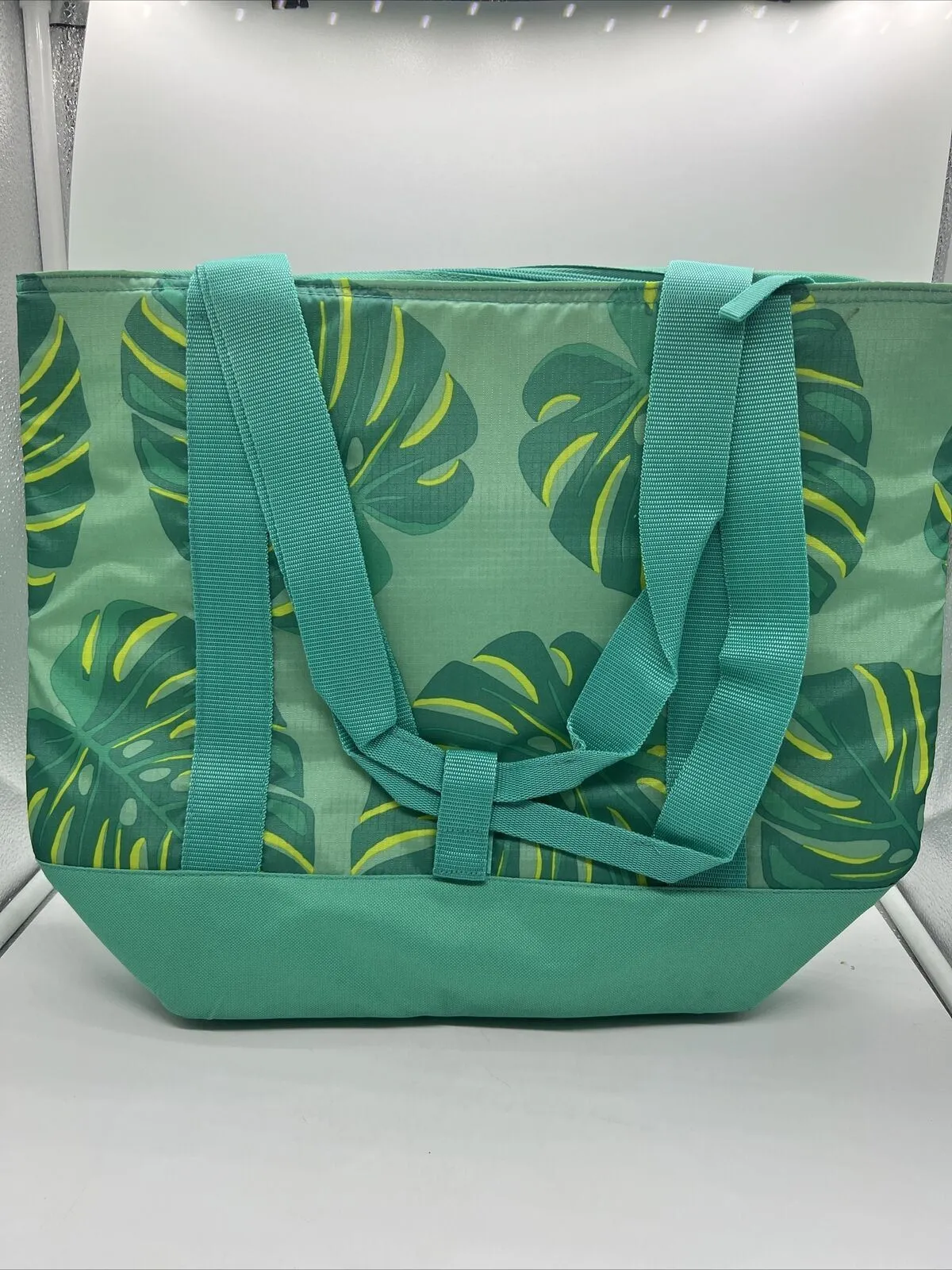 Martha Stewart Insulated Tote Cooler 2-Way Handle Travel Ice 30 Can Bag Leaves