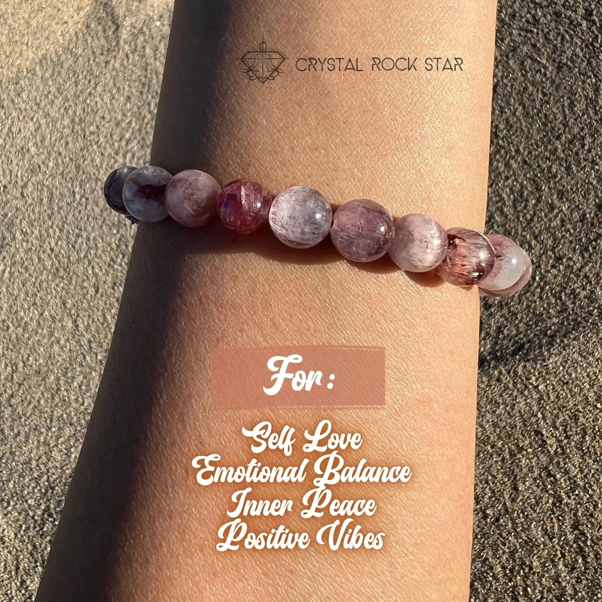 Mauve Kunzite Rare Cat Eye Bracelet 8mm