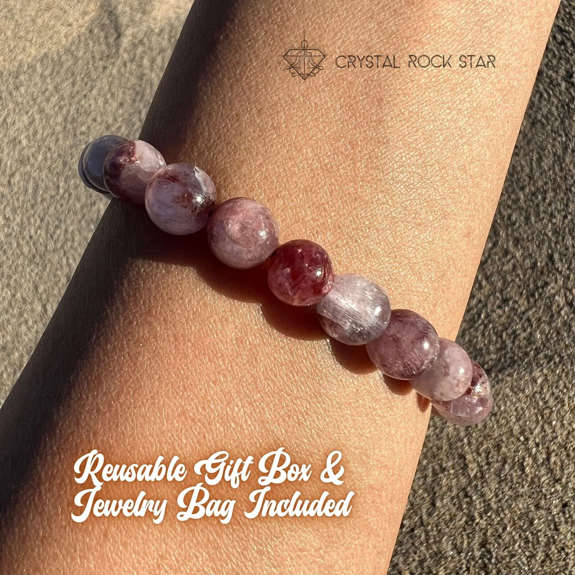 Mauve Kunzite Rare Cat Eye Bracelet 8mm
