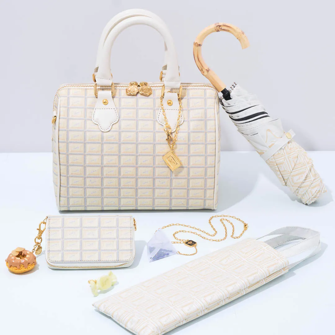 Melty White Chocolate Folding Umbrella【Japan Jewelry】