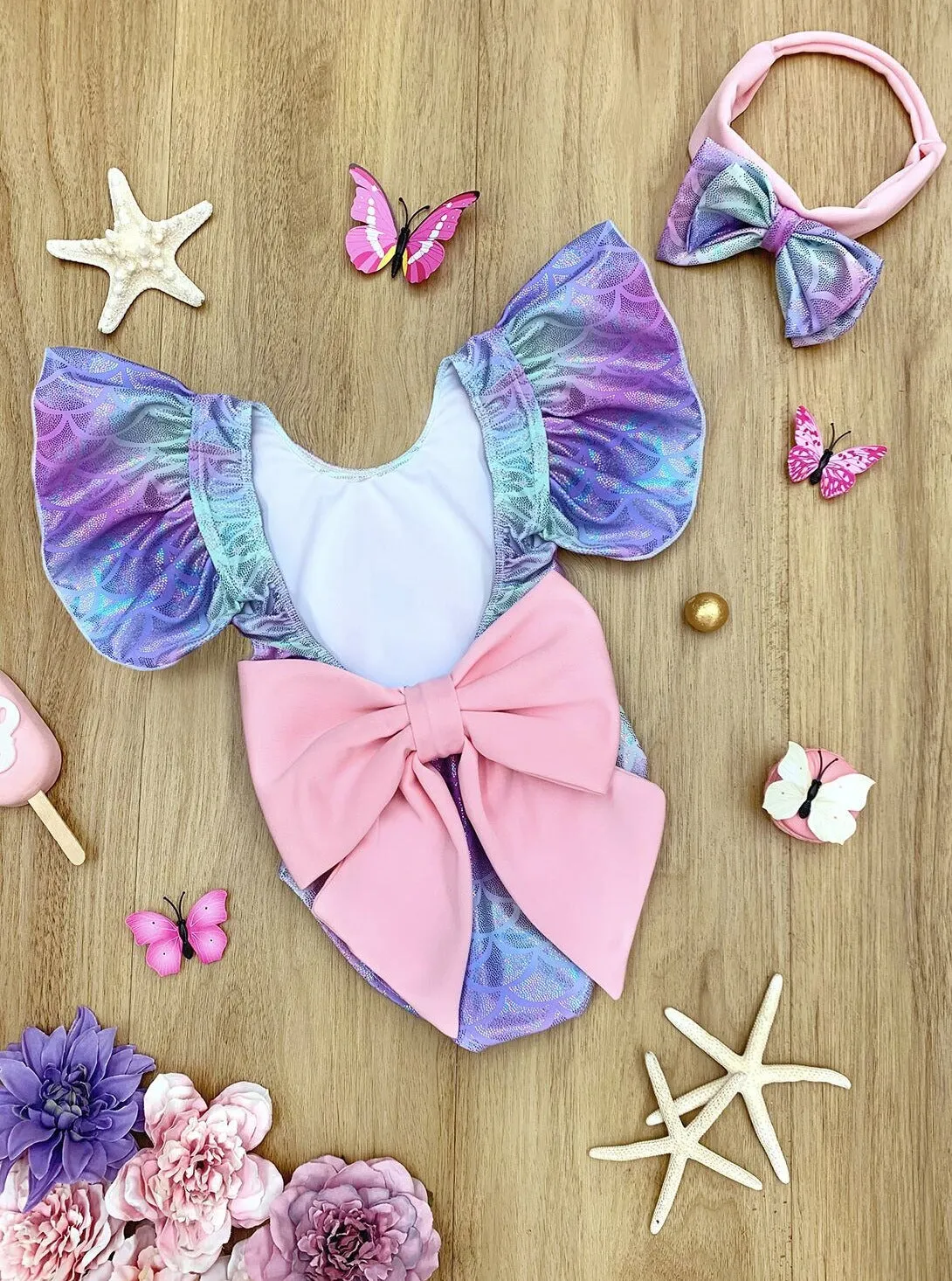 Mer-Mazing Pastel One-Piece Swimsuit