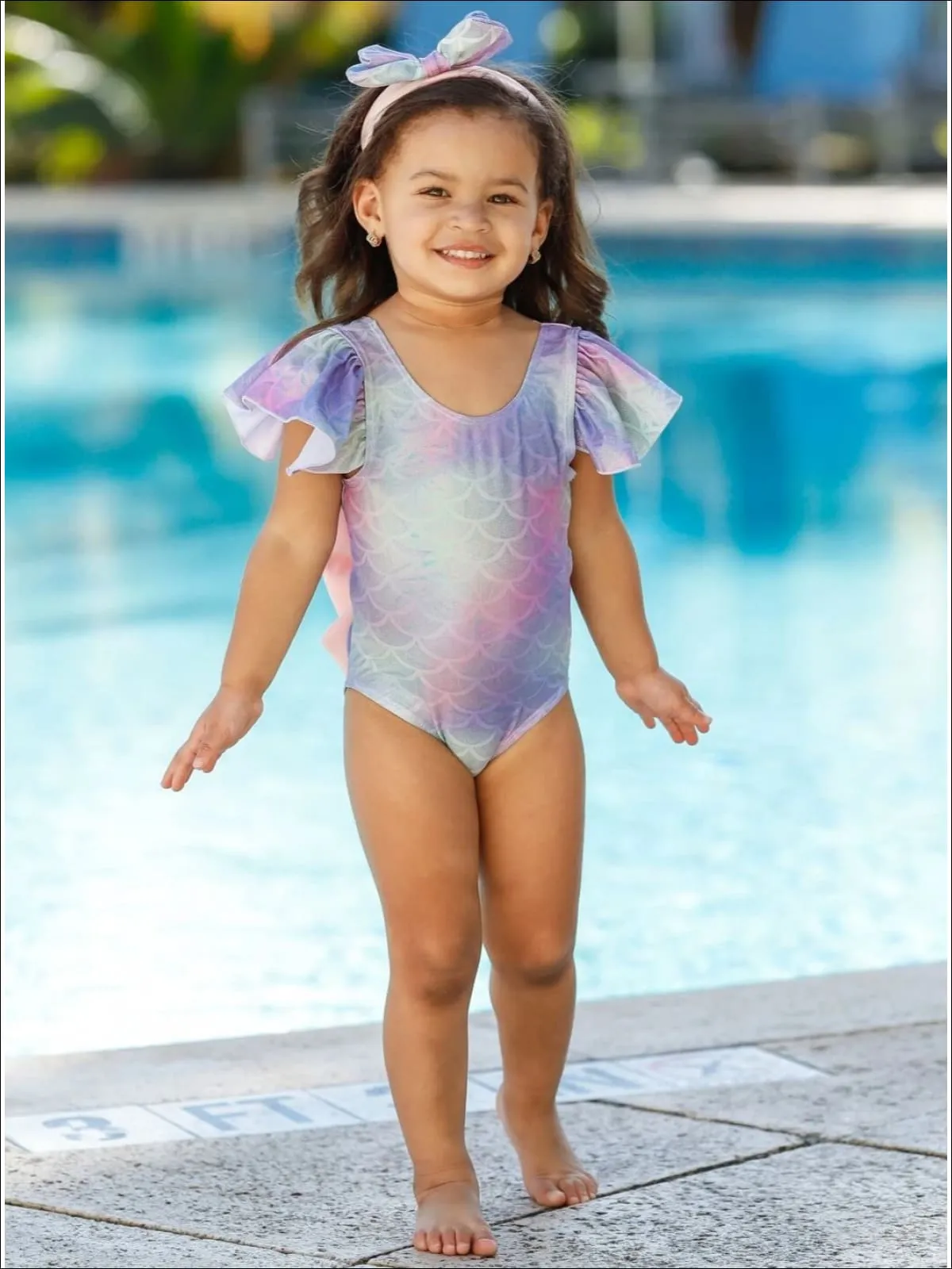 Mer-Mazing Pastel One-Piece Swimsuit