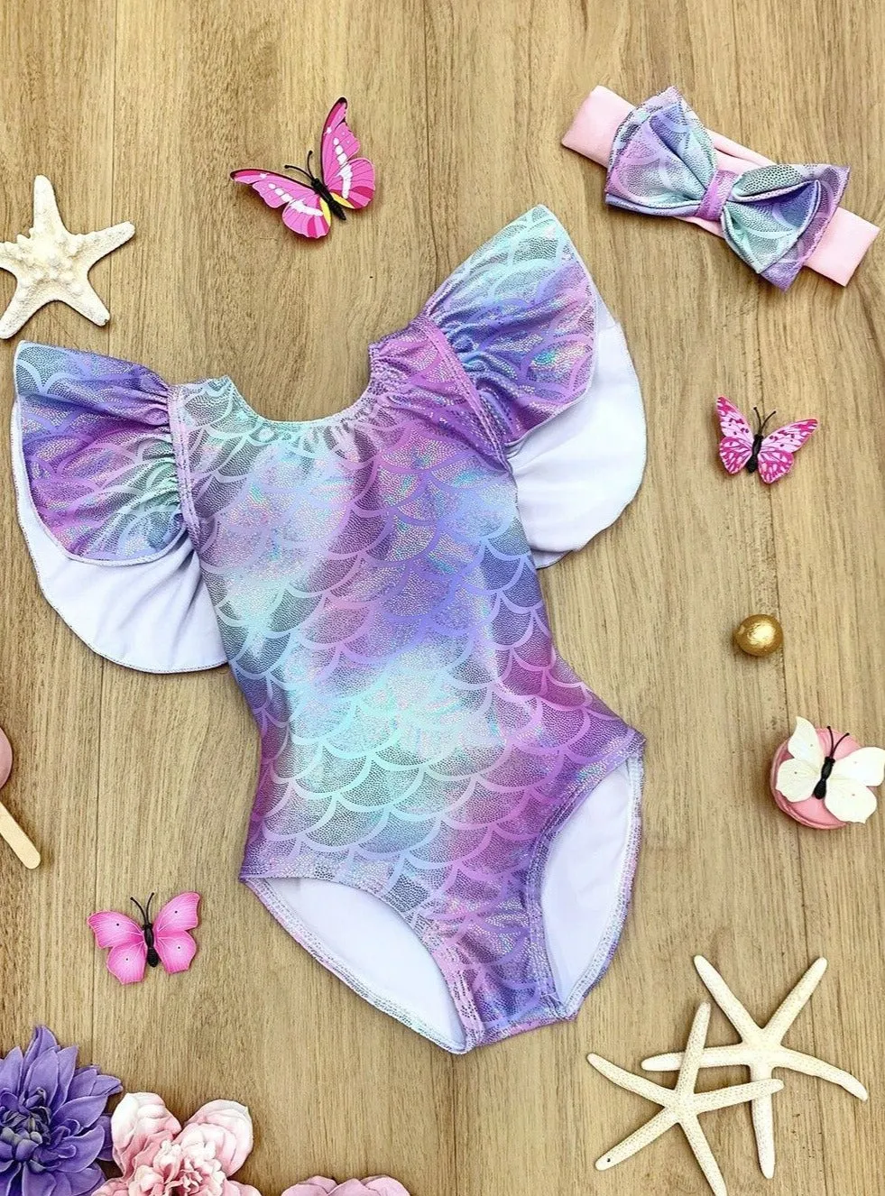 Mer-Mazing Pastel One-Piece Swimsuit