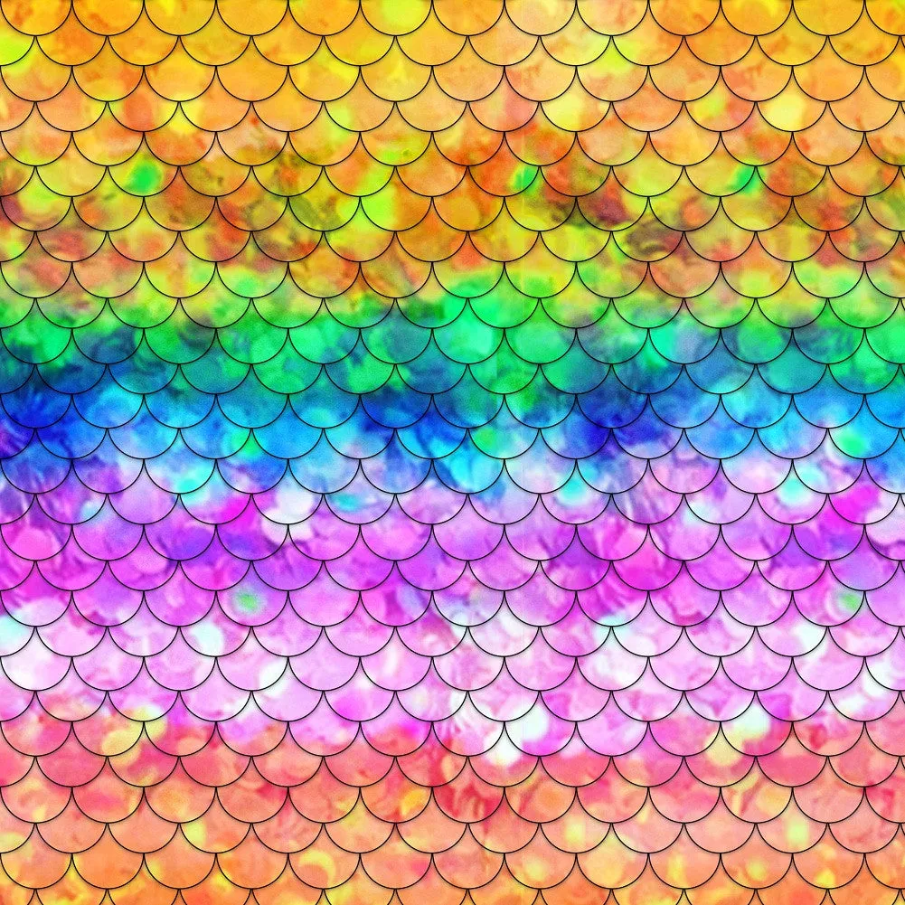 Mermaid Tail Adhesive Vinyl Sheet