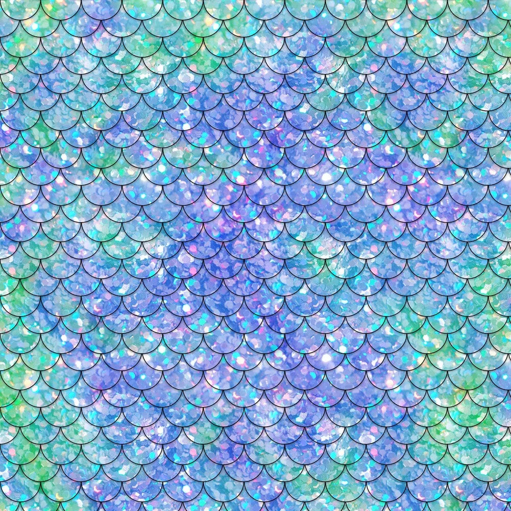 Mermaid Tail Adhesive Vinyl Sheet