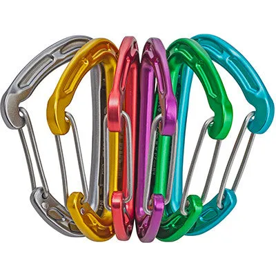 Mission Wiregate Carabiner Sixpack - Climbing Hardware