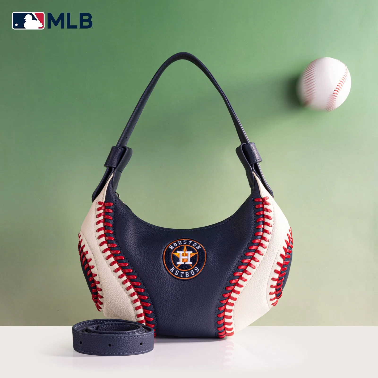 MLB-HA101   MLB Houston Astros Team Hobo Bag/Shoulder Bag