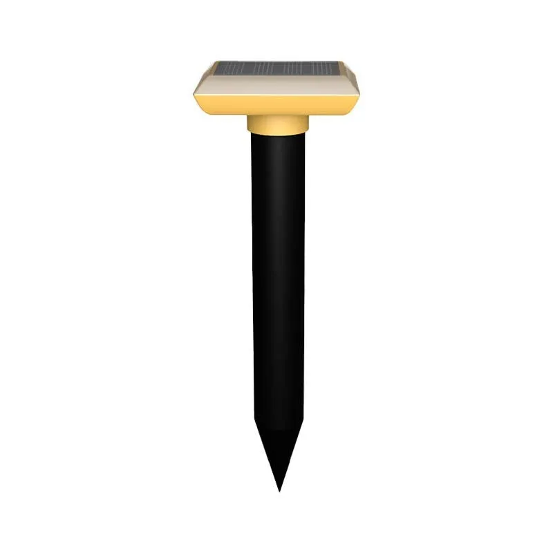 Mole Repellent Solar Powered Gopher Repellent Ultrasonic Solar Powered Sonic Mole Deterrent Stakes, Snake Groundhog Repellent for Yard, Garden, Lawn
