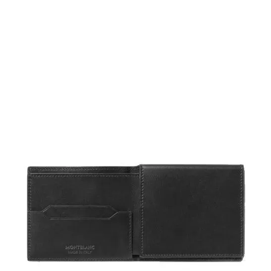 Montblanc thin wallet Soft Trio 4 Black compartments 198145